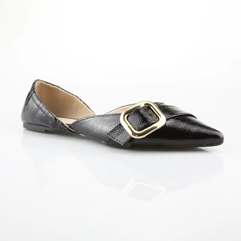Pointed Flat Loafers Womens